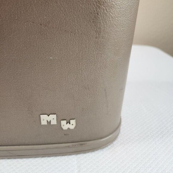 Vintage 50s 60s SKYWAY Luggage Train Cosmetic Case Mid Century Pinup Glam Travel - Picture 4 of 13